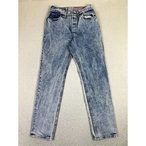 Vintage Levis 501 0118 Jeans Mens 28x31 Acid Wash Tapered Leg Button Fly USA 80s